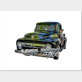 1956 Ford F100 Pickup Truck Posters and Art